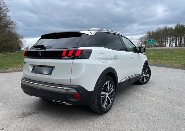Peugeot 3008 cena 89900 przebieg: 146000, rok produkcji 2019 z Śmigiel małe 326